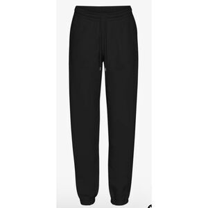 Colorful Standard Deep Black Sweatpants Size Large Cuffed Legs NEW IN BAG